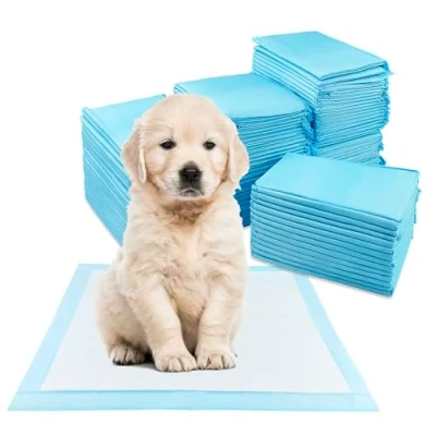 Image de Fousenuk 100 Pièces Alese Jetable, Tapis Absorbant Chien, 33 x 45cm Alaise Jetable Chien Pipi, de Propreté Aleze Impermeable, Pee Pad Apprentissage la Anti Fuite Résistante