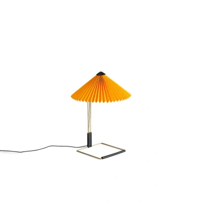 Image de HAY Matin 300 lampe de table LED plissée, jaune