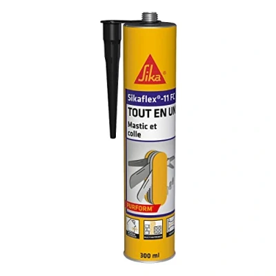 Image de Sikaflex 11 FC Purform Noir, Mastic, joint et collage multi usages, mastic colle supports, intérieur extérieur (sikaflex FC+), 300ml
