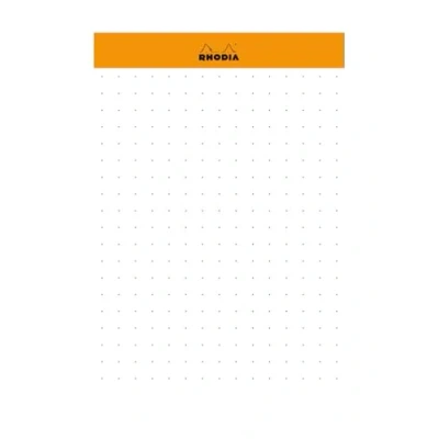 Image de RHODIA 194044C Bloc Memo N11 Orange A7 7,5 x 11,5 cm Ligné 240 Feuillets Détachables 80 g/m² Pratique et Compact Collection Rhodiatime