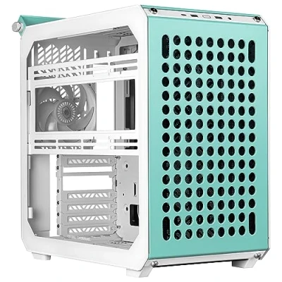Image de Cooler Master Qube 500 Flatpack Macaron Boîtier PC ATX Moyen Tour, 100% Modulaire, 1 x Ventilateur 120mm ARGB Arrière Préinstallé, Support GPU Vertical, Supporte Carte Mère EATX &amp; 2 Radiateurs 280mm