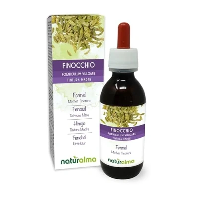 Image de Fenouil (Foeniculum vulgare) fruits Teinture Mère sans alcool Naturalma Extrait liquide gouttes 120 ml Complément alimentaire Végétalien ou végan