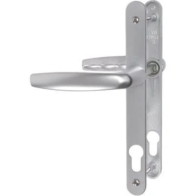 Image de HOPPE et cie Ensemble de Porte fenêtre Plaque étroite Atlanta 1530/300LMSGL 195mm Argent F1 Clé i Entr.92 C.8 ép.68/77 3305037