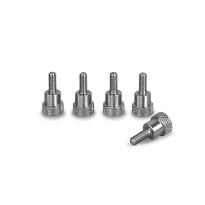 Image de Precisiongeek Lot de 5 vis moletées en acier inoxydable M3,5 x 10 mm