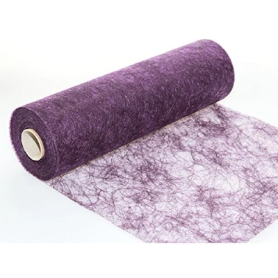 Image de Unbekannt Sizo Pile® Chemin de Table en non tissé Violet Aubergine 25 m x 30 cm