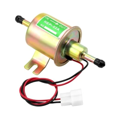 Image de QWORK® pompe à carburant en laiton 12 V, essence electrique, modèle HEP 02A, pour et diesel