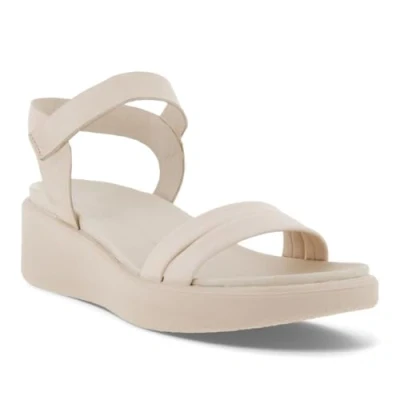 Image de Ecco Flowtedge Lx Heeled Sandales pour Femme Beige Et Citron Vert, 41 EU