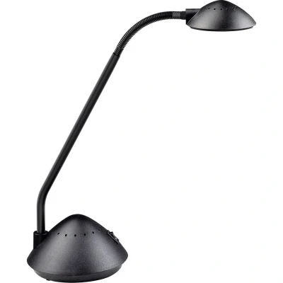 Image de MAUL Lampe de bureau MAULarc LED à tête mobile table peu encombrante pour le et les petites surfaces travail Lumière blanche chaude Noir