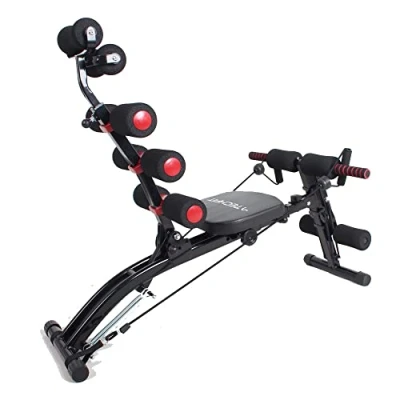 Image de TechFit AB2000 Multi Total Crunch Trainer Machine Abdo 6 en 1 Révolutionnaire, Idéal pour Tonifier et Exercer Les Muscles Abdominaux, de la Taille, du Dos, des Épaules Jambes