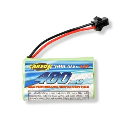 Image de Carson 500608248 Batterie NiMH 4,8V/400mAh JST RC, de Rechange, pour Voiture télécommandée, modèle RC