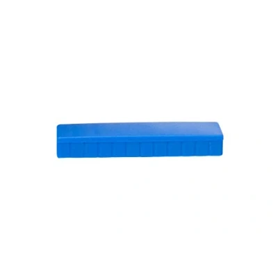 Image de MAUL Aimants MAULsolid 54x19mm (10 pièces) Mini en plastique avec grande force d&#039;adhérence puissants pour tableau blanc Idéal le bureau et l&#039;atelier Bleu