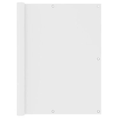 Image de vidaXL Ecran de Balcon Brise Vue Vent Jardin Protection d&#039;Intimité Extérieur Imperméable Blanc 120x400 cm Tissu Oxford
