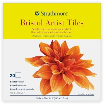 Image de Strathmore 062105972 Lot de 20 dalles d&#039;artiste Multicolore 15,2 x cm