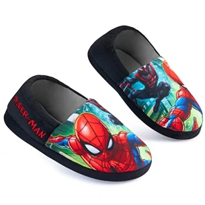 Image de Marvel Chaussons Enfant Garcon Spiderman (Noir/Rouge, Numeric 34 EU)