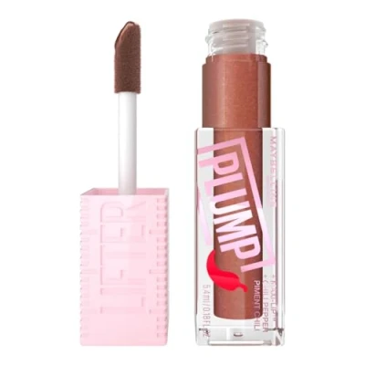 Image de Maybelline New York Gloss à Lèvres Effet Repulpant Immédiat &amp; Volume XXL Enrichi en Piment Lifter Plump Teinte Cocoa Zing 5,4 ml