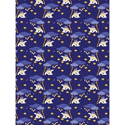 Image de Décopatch FDA816C Une pochette de 20 feuilles texture 30x40 cm Ours blancs avec dorures