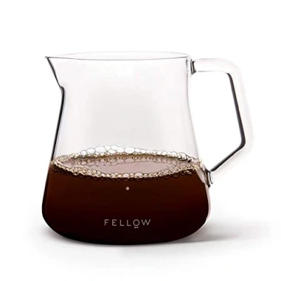 Image de Fellow Mighty Petite Carafe en verre pour préparation manuelle de café et infuseur à thé, bécher borosilicate transparente 500 ml