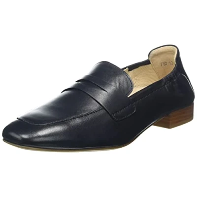 Image de ARA Femme Lyon Mocassin, Bleu, 37 EU Large