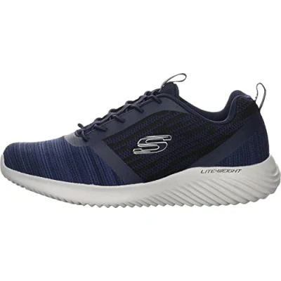 Image de Skechers Homme Bounder Sneaker Basse, Bleu (Navy NVY), 41.5 EU