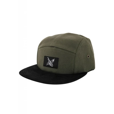 Image de Blackskies® Port Louis 5 Panel Cap visière en Daim synthétique Unisexe Casquette de Baseball Vert Olive