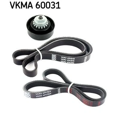 Image de SKF VKMA 60031 Jeu de courroies trapézoïdales à nervures CHEVROLET: Aveo / Kalos 3/5 portes, Spark