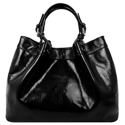 Image de Time Resistance Sac à main en cuir pleine fleur pour femme, cognac