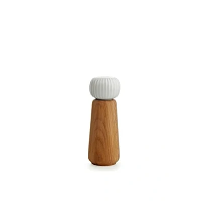 Image de Kähler Moulin H18 cm Hammershøi manuel design danois à épices, blanc