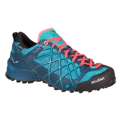 Image de Salewa WS Wildfire Gore TEX Chaussures de Randonnée Basses, Poseidon/Capri, 38.5 EU
