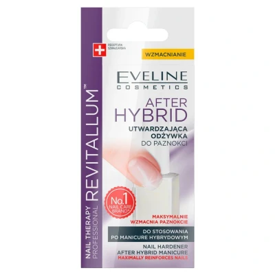 Image de Eveline Cosmetics Après Shampoing Ongles Thérapie Hybride Revitallum Hardening 12 ml