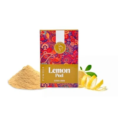 Image de Poudre De Zeste Citron AATMANA Citrus Limonum Soin Naturelle Douce Et Lisse Pack Visage Utilisé Pour La Fabrication Savon Stimule Pousse Des Cheveux 100g