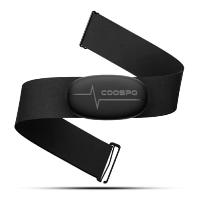 Image de COOSPO H6 Capteur de Frequence Cardiaque Bluetooth Ant+, Moniteur ECG/EKG, Compatible avec Wahoo, Adidas, Coosporide, Polar Beat, Kinomap et Plus Encore