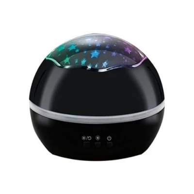 Image de Veilleuse Bébé Projecteur Etoile 360 Rotation Noir