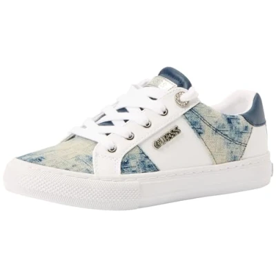 Image de GUESS Femme Loven Basket, Blanc Bleu 171, 40 EU