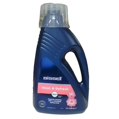 Image de BISSELL Formule Wash &amp; Refresh Febreze , A utiliser avec nettoyeurs de tapisserie et moquettes, 1078N,1.5L, Bleu