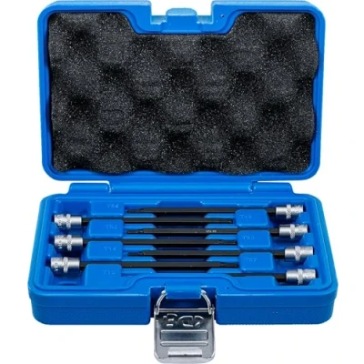 Image de BGS 8618 Assortiment de douilles à embouts 6,3 mm (1/4&quot;) Profil T (pour Torx Plus) avec tête sphérique T10 T40 7 pièces
