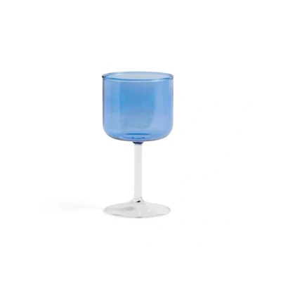 Image de HAY Verre à vin Tint 25 cl Lot de 2 Bleu transparent