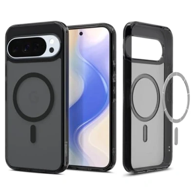 Image de Spigen Ultra Hybrid MagFit Coque Our Google Pixel 10 Pro XL Compatible avec Pixelsnap et MagSafe [Anti jaunissement] Frost Noir