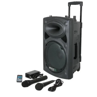 Image de IBIZA PORT8 UHF BT Enceinte portable autonome 8&#039;&#039;/20cm avec USB MP3, Bluetooth, 1 Micro &amp; Filaire