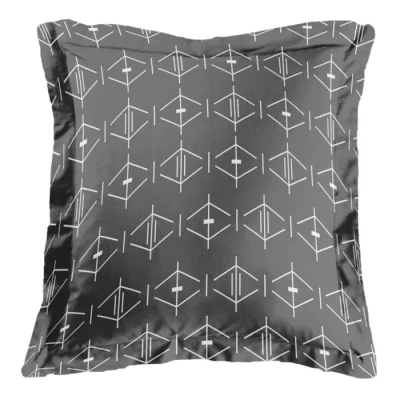 Image de douceur d&#039;intérieur, Taie d&#039;Oreiller (63 x 63 cm) Aristide Anthracite, 100 % Coton