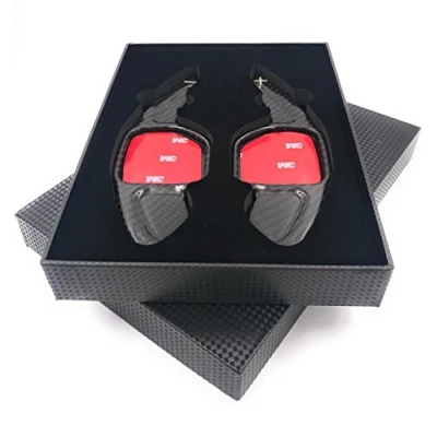 Image de H Customs bascule Shift Paddle Extension Palettes de Commande en carbone réel pour Leon 5F, auch Cupra TYPE A REAL CARBON