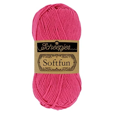 Image de Scheepjes Softfun 2495 Rose Vif Fil 10x50g