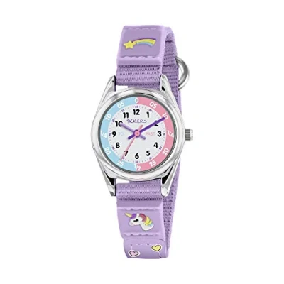 Image de Tikkers Filles Analogique Quartz Montre avec Bracelet en Tissu TK0148