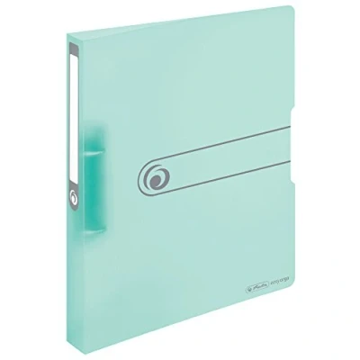 Image de Herlitz 11409042 Easy orga to go Classeur à anneaux A4 2 hauteur de remplissage 25 mm Pastell Menthe Transparent, Format A4, dos 38