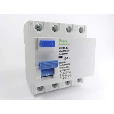 Image de Interrupteur différentiel 40A, 4P triphasé (3P+N), Classe A SI Super Immunisé (300mA)