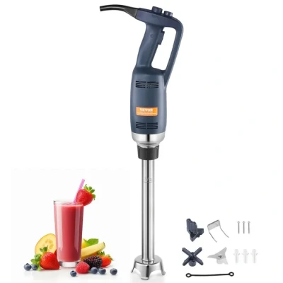 Image de VEVOR Mixeur Plongeant Commercial 350 W, Mélangeur à Main Immersion Tige de406 mm, Portable Vitesse Variable en Continu, avec Lame Acier Inoxydable, pour Soupe Sauce Purée Aliments Crème