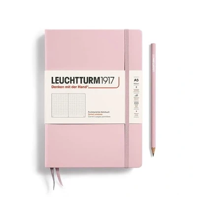 Image de LEUCHTTURM1917 361576 Carnet de notes Medium (A5), Couverture rigide, 251 pages numérotées, Powder, pointillé