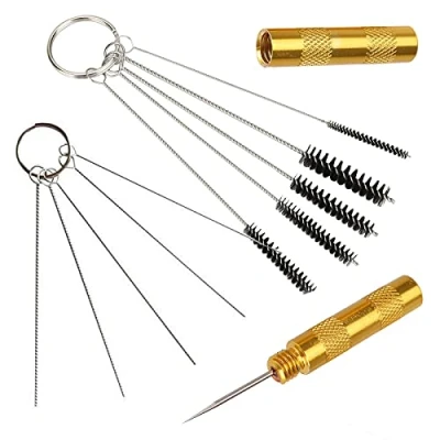 Image de Royalmax® Kit 3 pièces pour nettoyage et réparation aérographe (brosses, aiguilles en acier inoxydable)
