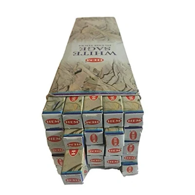 Image de HEM Tout en Sauge Encens Bâtons 25 Boxes 8 par Box Export Grade