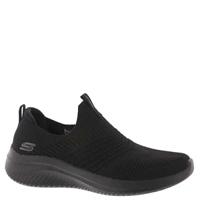 Image de Skechers Femme Ultra Flex 3.0 Classy Charm Basket, Bordure en Tricot Noir, 37.5 EU