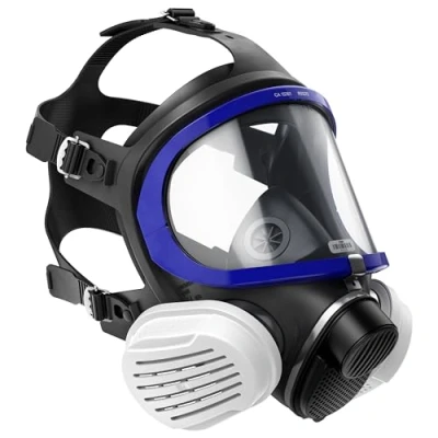 Image de Dräger X plore 5500 Masque de Protection respiratoire Complet avec filtres P3 R remplaçables adapté aux poussières, Particules Fines, Poudre métallique